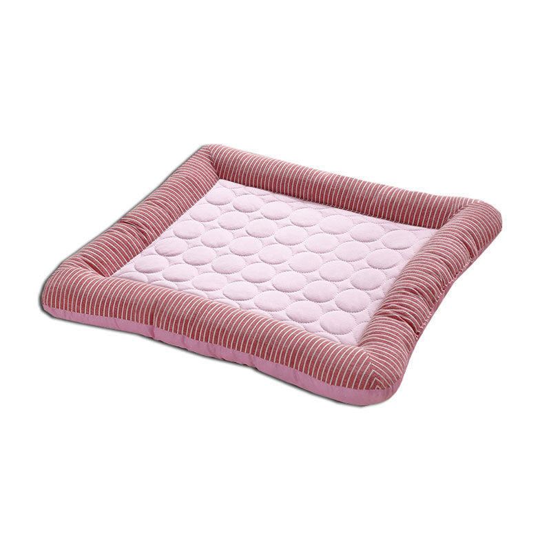 Pet Cooling Pad Bed For Dogs Cats Puppy Kitten Cool Mat Pet Blanket Ice Silk Material Soft For Summer Sleeping  Blue Breathable - Paw Academy Store