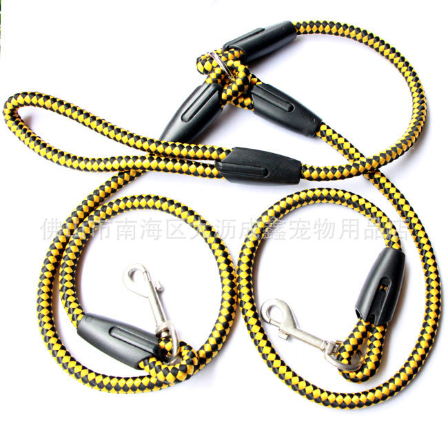 Double-Ended Traction Rope For Walking The Dog Hand-Double-Ended Traction Rope One Plus Two Leash Collar Pet Supplies Dog Collar - Paw Academy Store