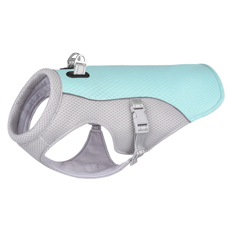 Summer Pet Cooling Vest | Breathable, Sun-Proof Clothing for Dogs - Paw Academy Store