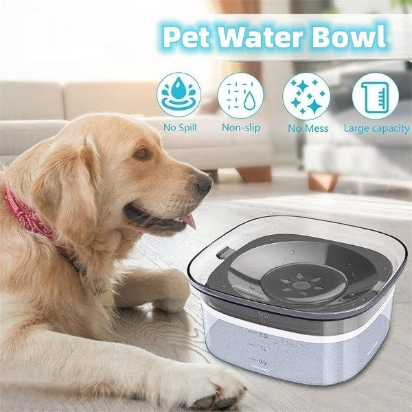 70oz Spill-Proof Dog Water Bowl | Large Capacity & Slow Drinking - Paw Academy Store