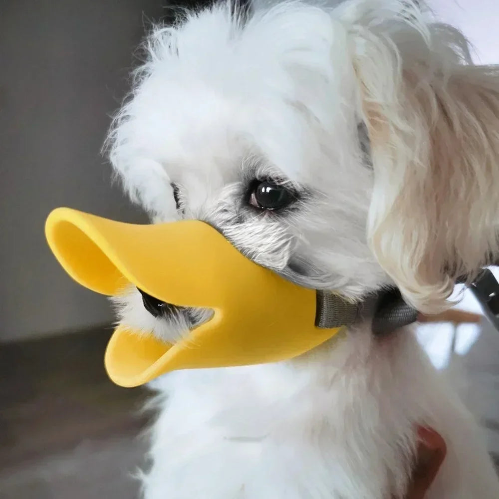 Pet Dog Muzzle Silicone Duck Shape Mask for Pet Dogs Anti Bite Stop Barking Small Large Dog Mouth Muzzles Pet Dog Accessories - Paw Academy Store