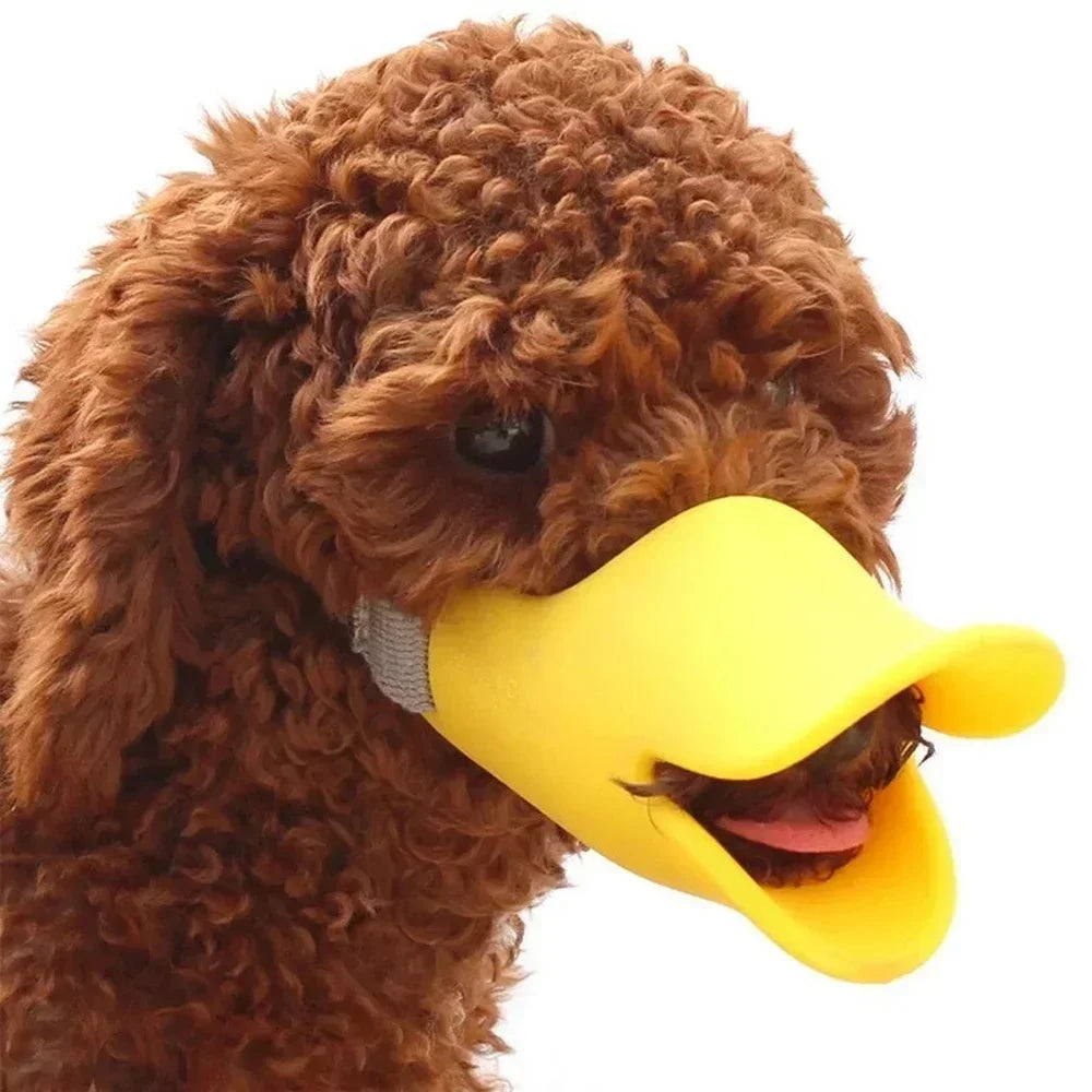 Pet Dog Muzzle Silicone Duck Shape Mask for Pet Dogs Anti Bite Stop Barking Small Large Dog Mouth Muzzles Pet Dog Accessories - Paw Academy Store