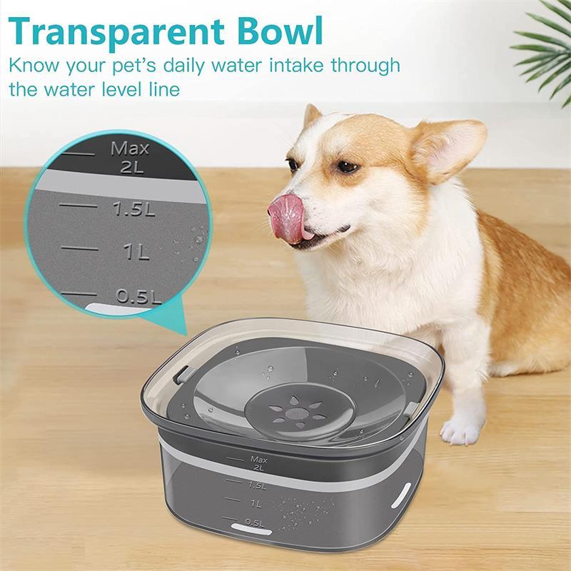 70oz Spill-Proof Dog Water Bowl | Large Capacity & Slow Drinking - Paw Academy Store