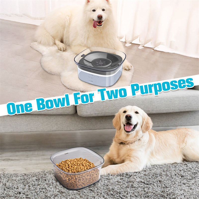 70oz Spill-Proof Dog Water Bowl | Large Capacity & Slow Drinking - Paw Academy Store